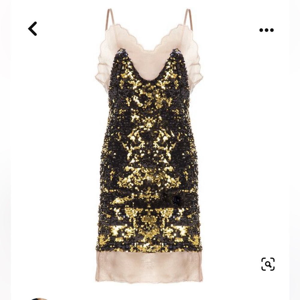 LALO sequin dress with organza details S/M